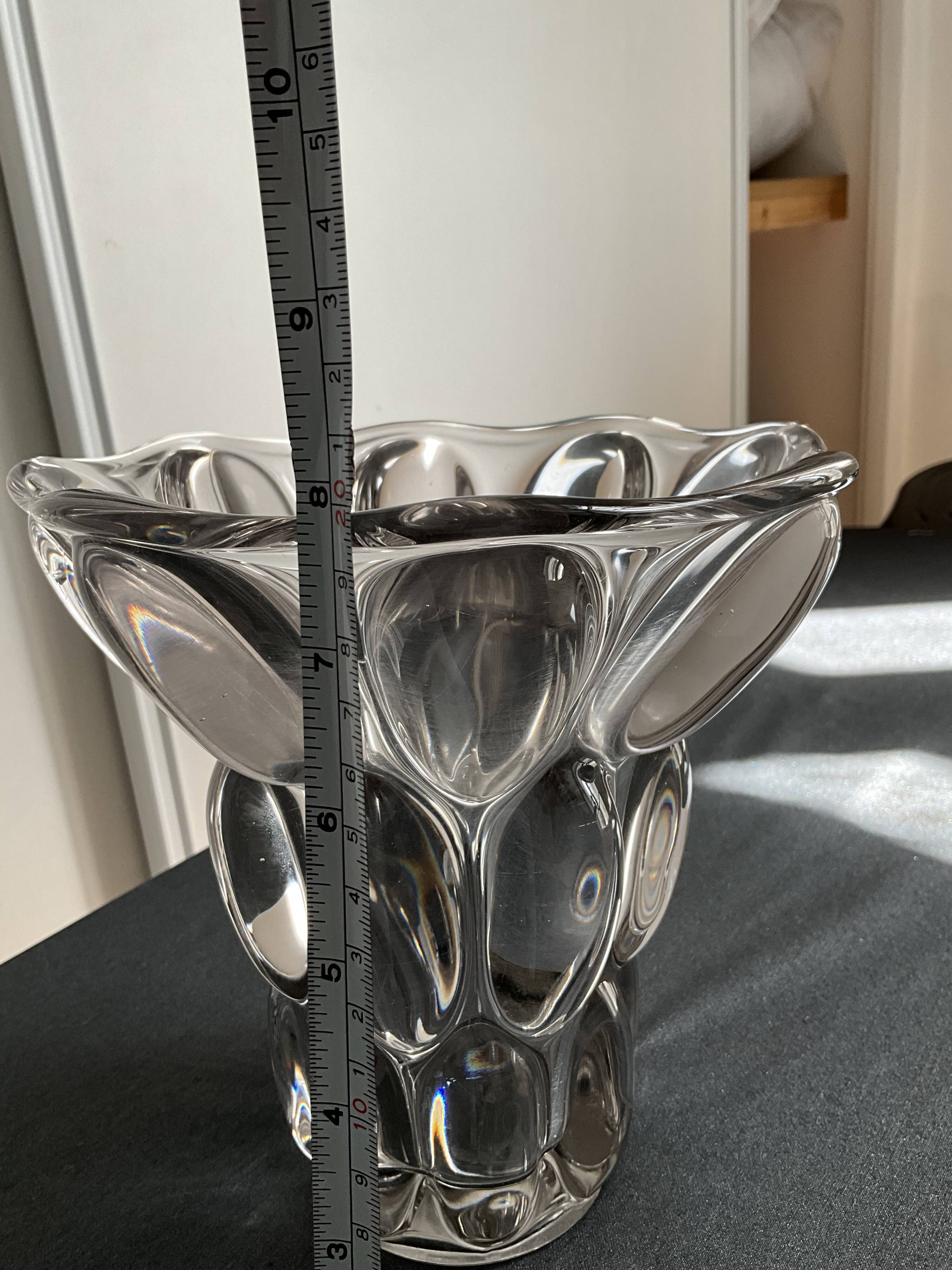 Vase en cristal français