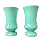 Ensemble de vases art-déco en opaline