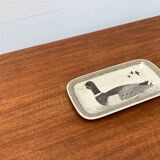 Vintage German ceramic bird plate by Thomas.