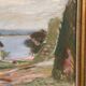 Swedish Oil On Panel "Landscape View" by S. Toqvist, Vintage & Framed 57×40cm
