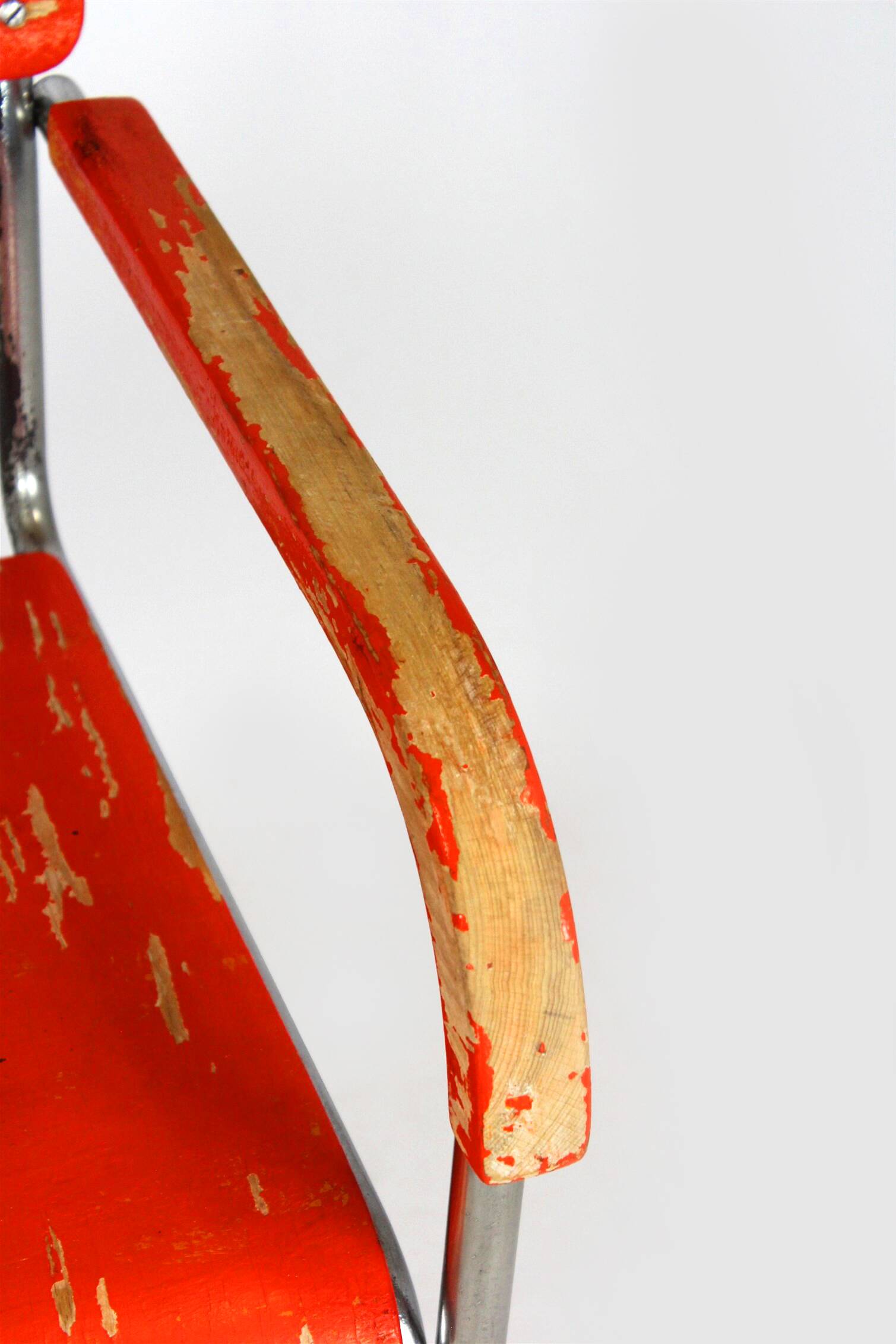 Bauhaus FN 74 Cantilever Chair in Plywood and Chrome by H.J. Hagemann, 1930s