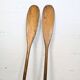Paire de rames anciennes en bois