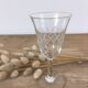 Verres à pied en verre gravé