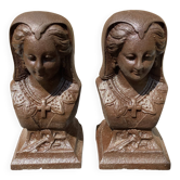 Chimney cowl bust of Anne of Brittany