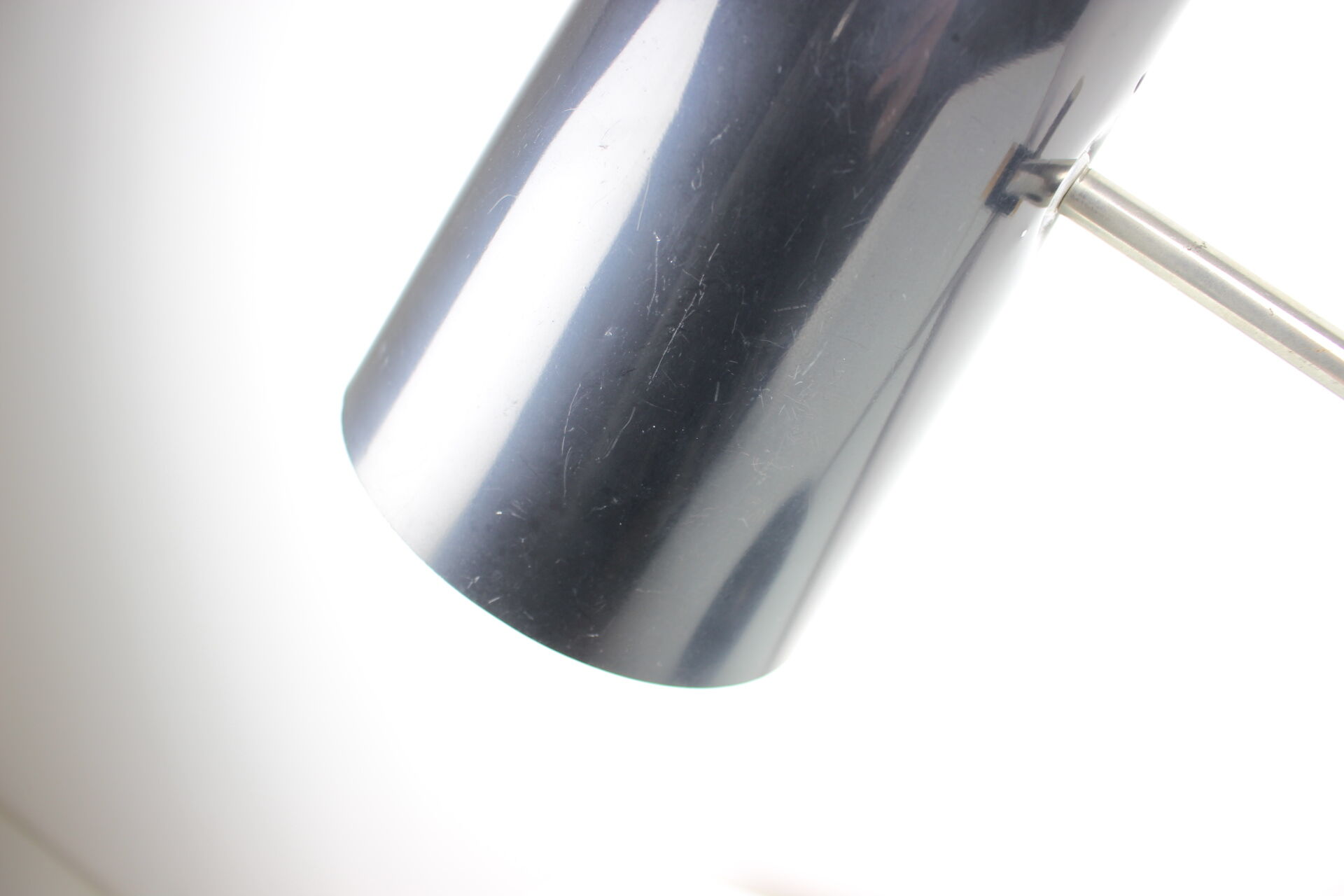 Mid-century black table lamp, 1970's.