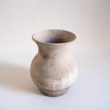 Vallauris, vintage grey terracotta vase