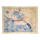 Affiche carte des ports de Marseille