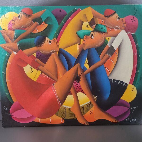 Laurent Casimir (Peintre Haïtiens) huile sur Toile