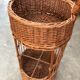 Vintage rattan bottle holder