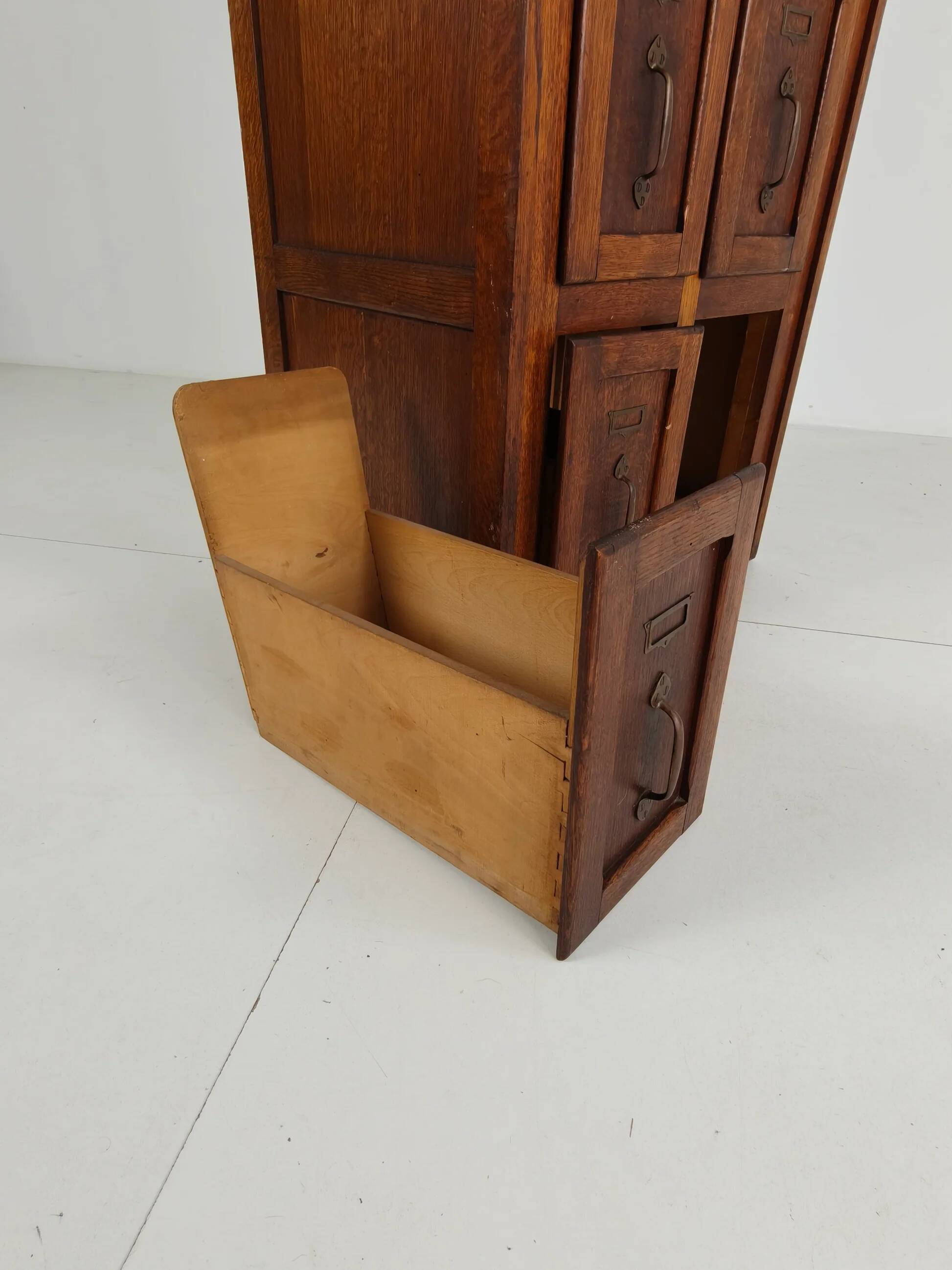 Antique oak filing cabinet – c.1900–1920