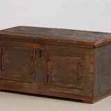 Antique chest with pearl grey patina (c.1900) #28
