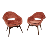 Shell restored armchairs by Miroslav Navratil