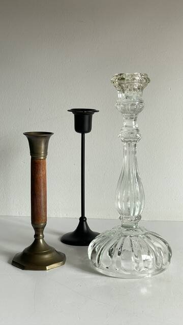 Chic Vintage Bougeoirs Trio