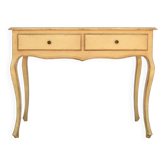 Console 2 tiroirs en bois laqué