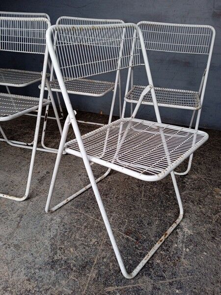 5 foldable chairs Emu Rio vintage ep 1970