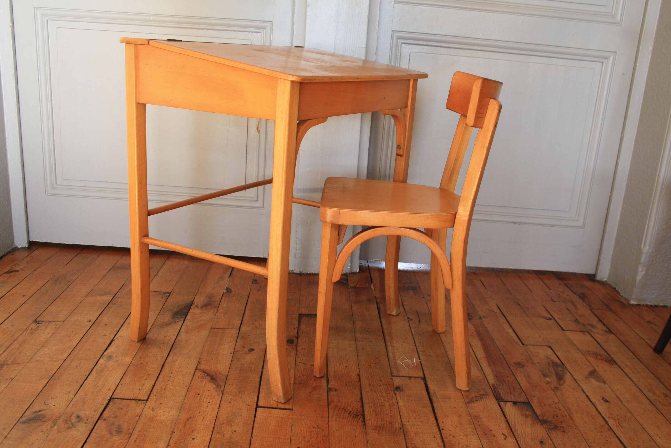 Bureau et chaise enfant Baumann bois