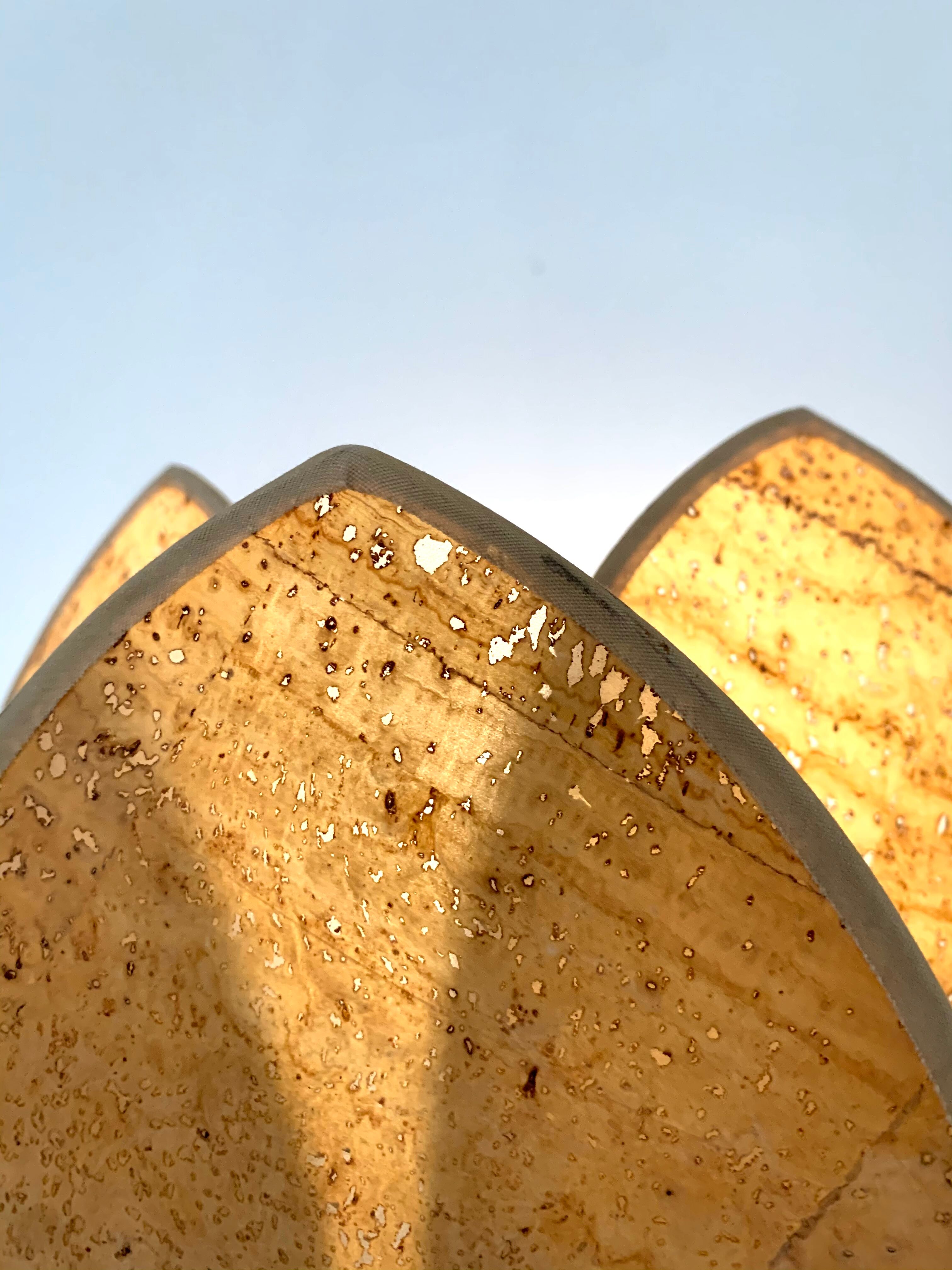 Vintage lotus sconce