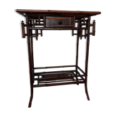 Bamboo and ceramic console Perret and Vibert