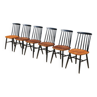 6 chaises Fanette d’ILMARI TAPIOVAARA