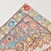 4x7 Red & Cream Antique Vintage Rug, 129x216Cm SK 22247
