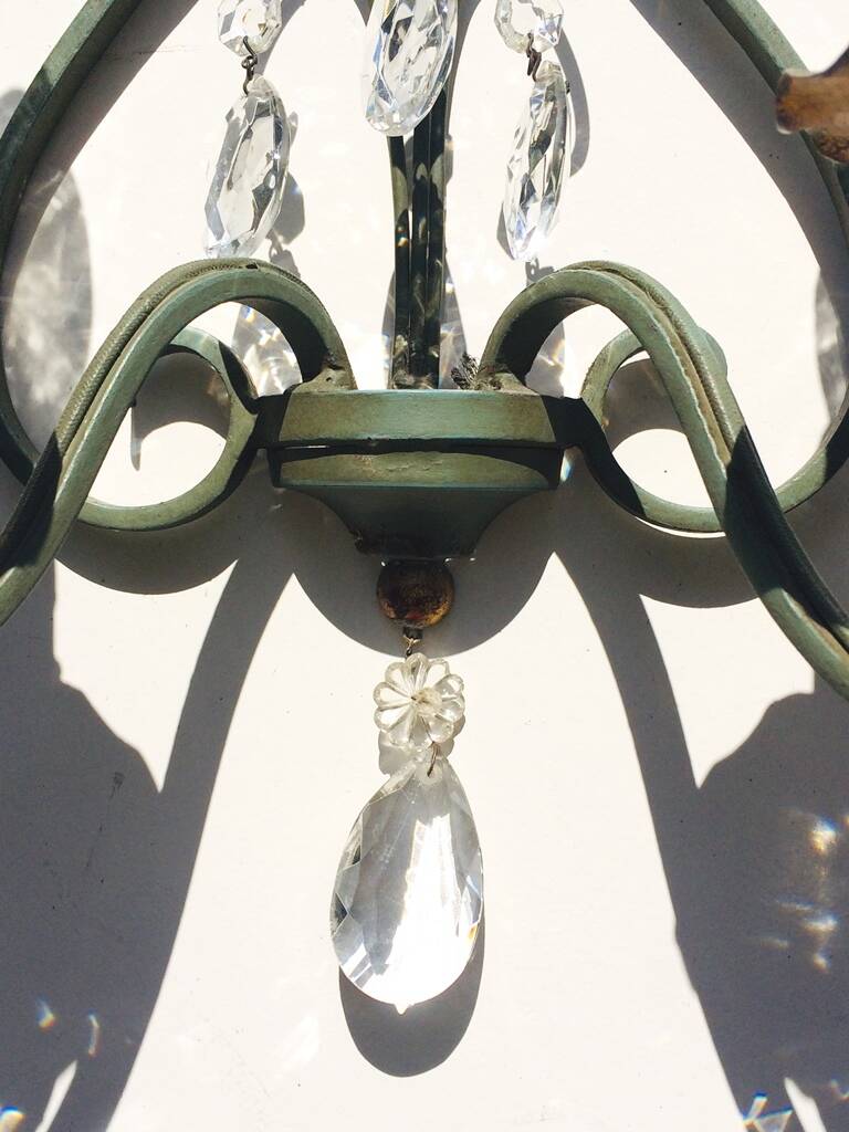 Pair of vintage neoclassical wall lights from the 50s.