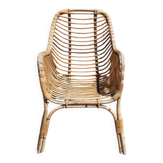 Fauteuil en rotin (Années 60/70)