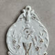 Bénitier en porcelaine « calice » fin XIXème
