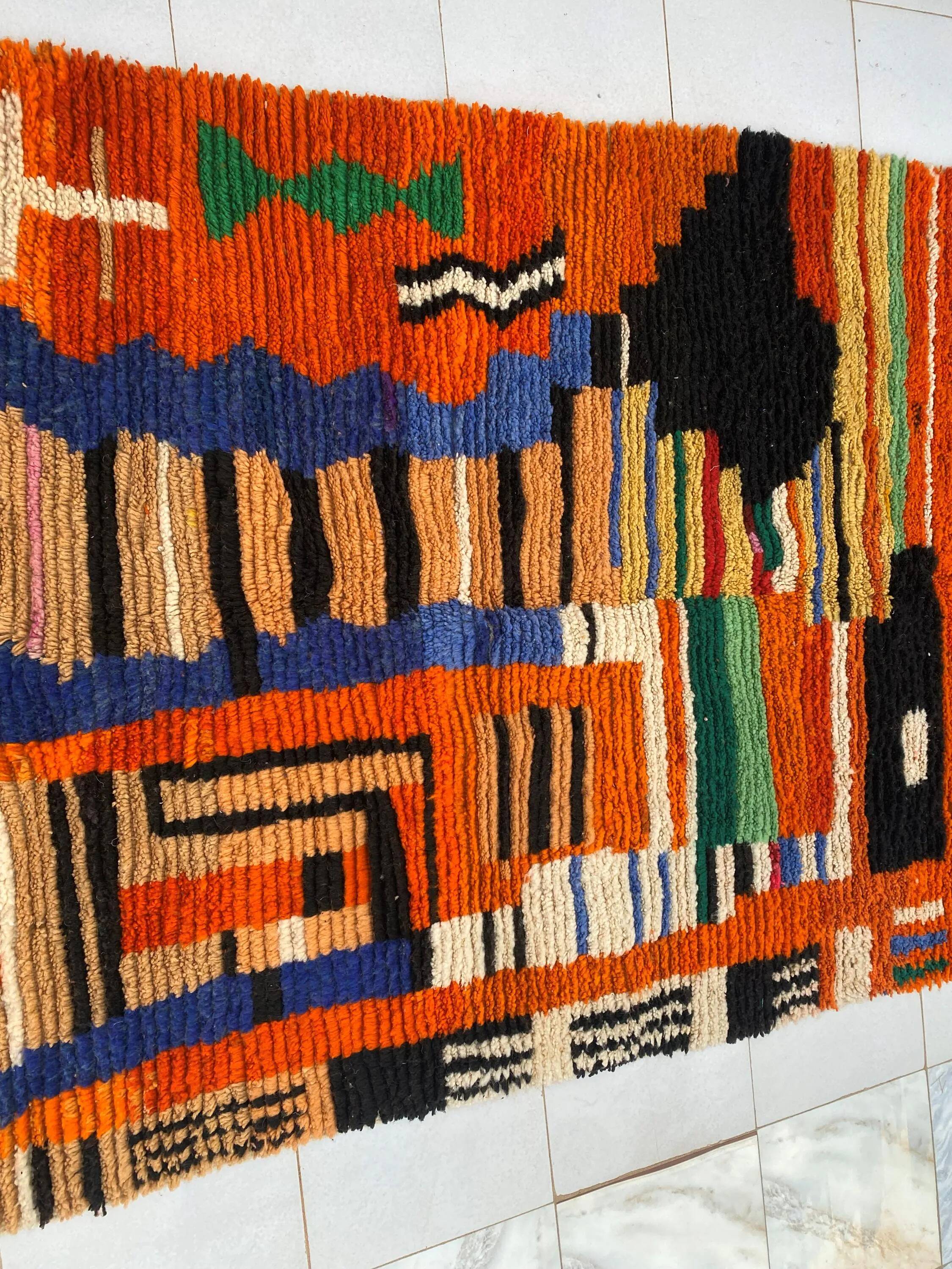 Large artisanal Moroccan rug 2.5 x 1.5 m