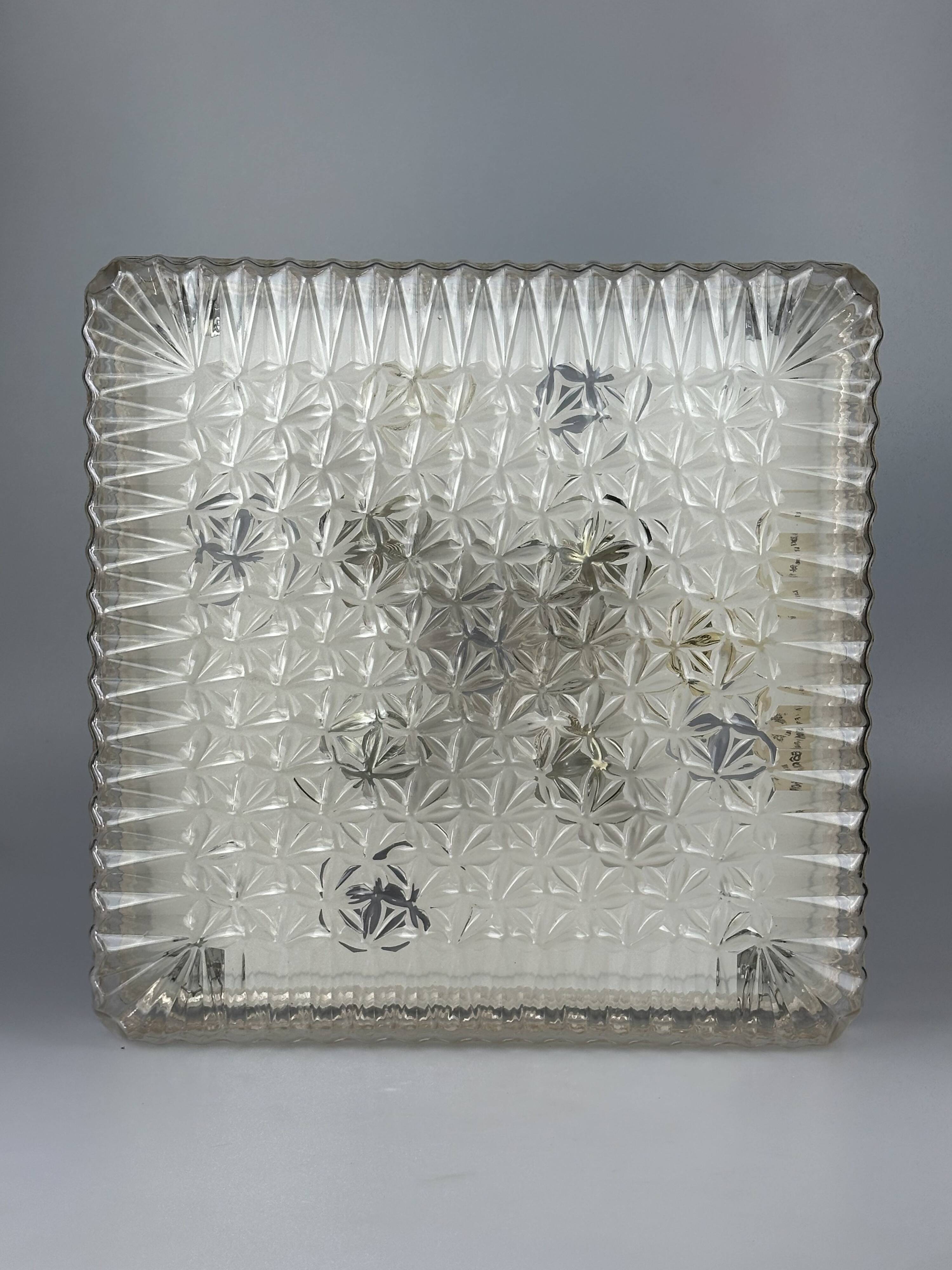 XXL 1960s/70s Plastic Ceiling Lamp by Ridi Leuchten Germany