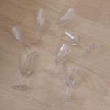 Set of 7 crystal glasses