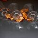 Four Baccarat flutes engraved crystal model Michelangelo