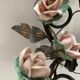 Italian Tole Rose Flower Sconces Set of 2