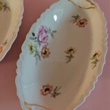 Dishes raviers lot of two porcelain of Limoges Charbernaud and Larcher