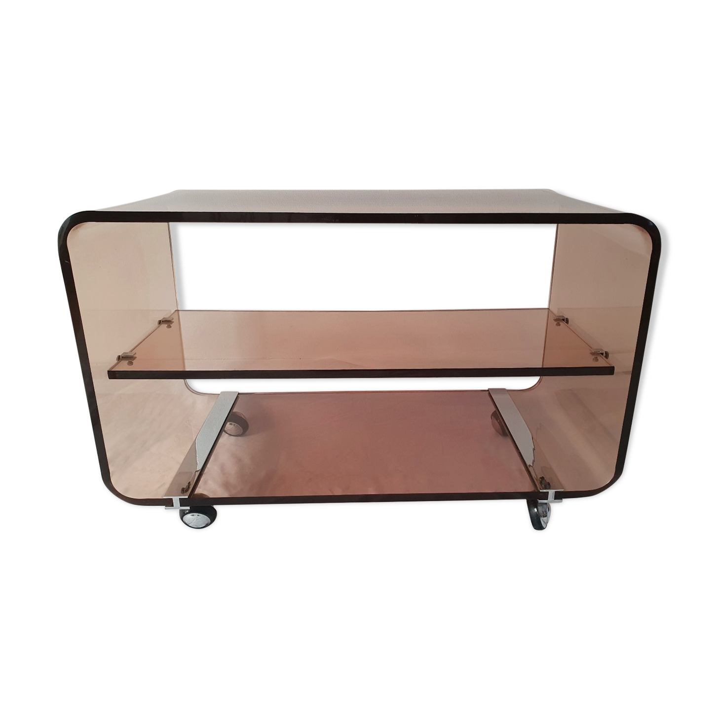 Smoked plexi furniture Michel Dumas
