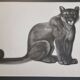 Print after Gorges Guyot, "panther", 1937, framed, 41 x 32 cm