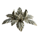 Vintage 1980 patinated metal flower wall light