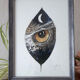 "oiseau de nuit" encre de chine crayon couleur