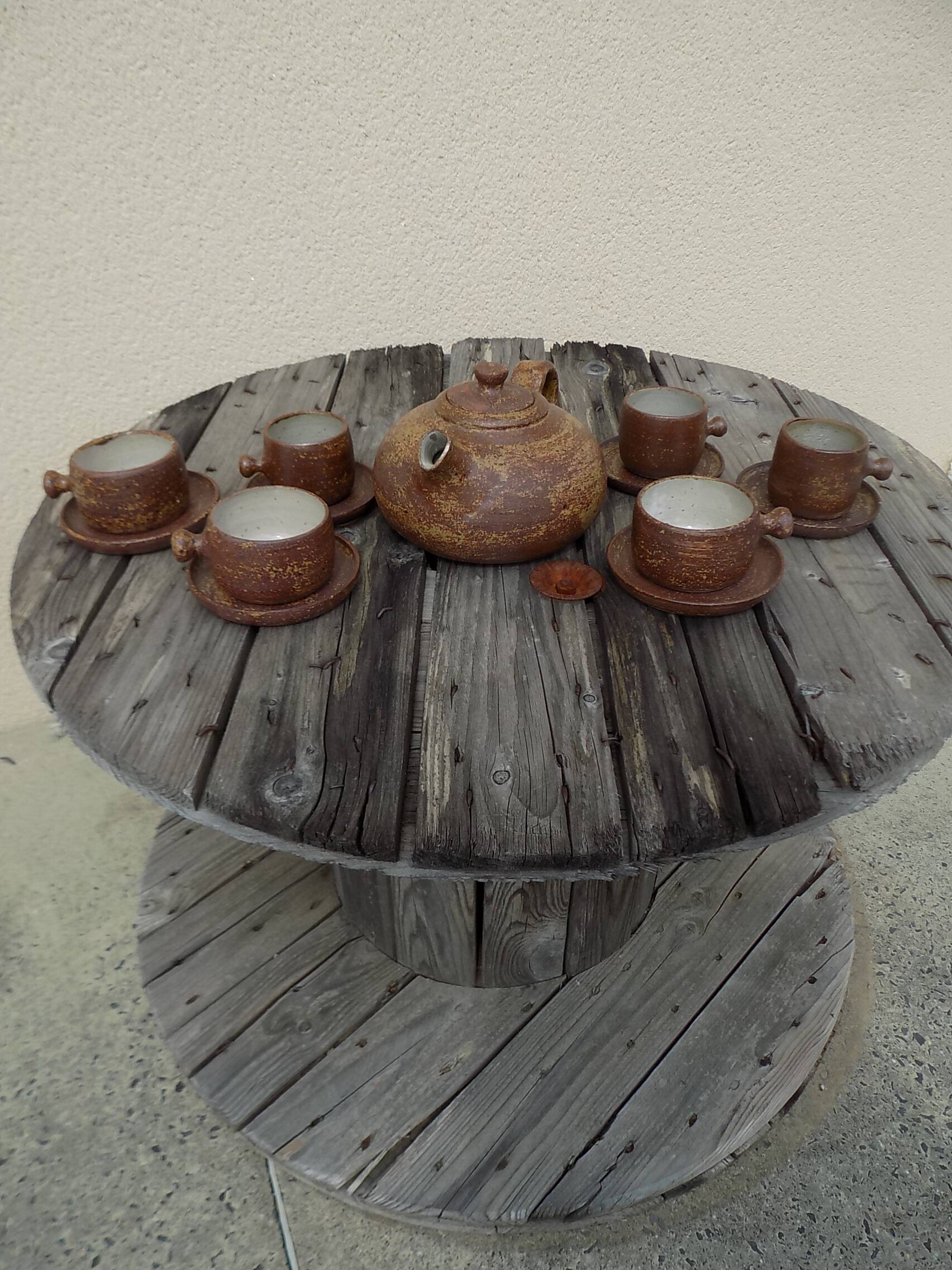 13 piece stoneware coffee/tea set