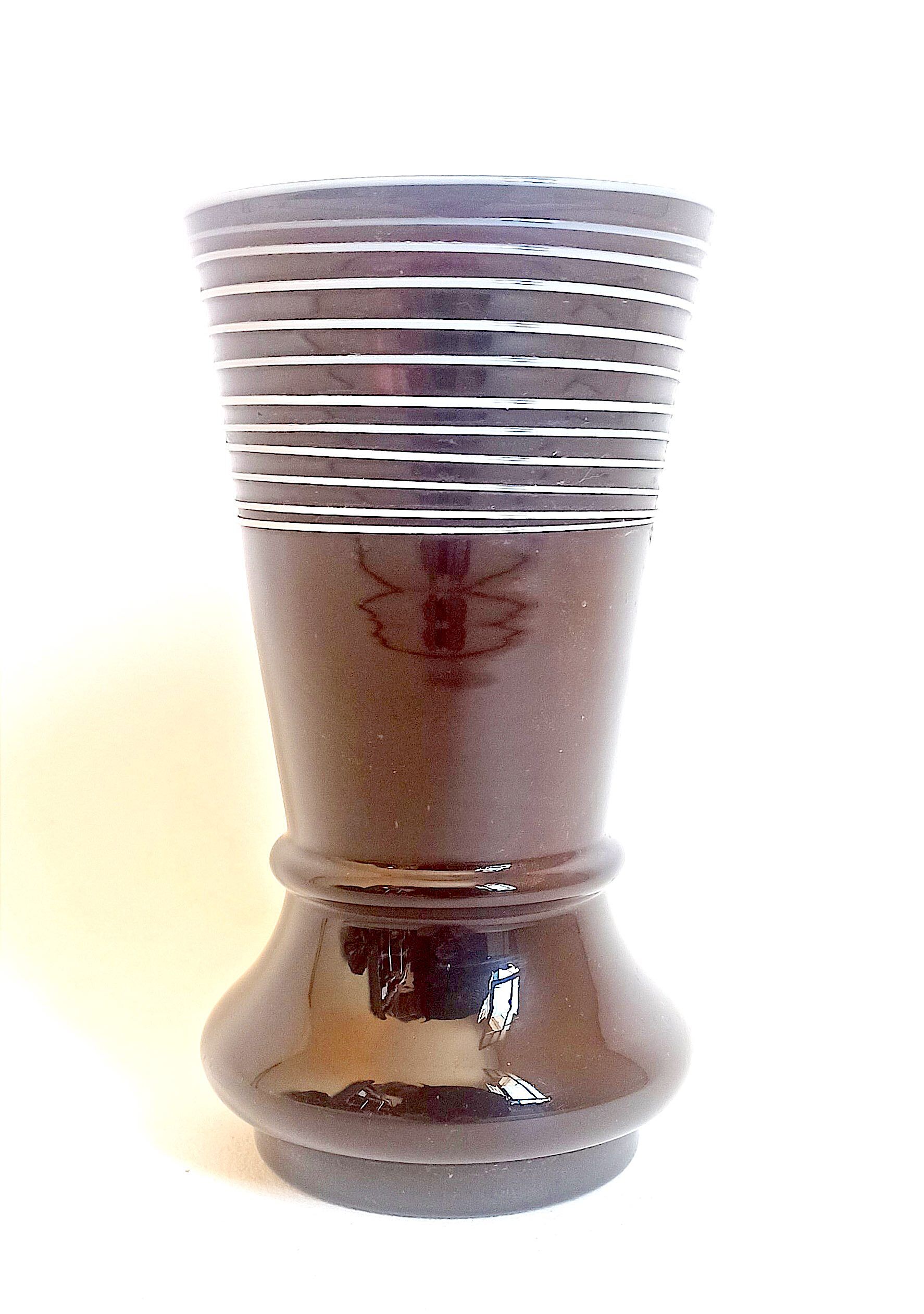 Garnet glass vase 60s