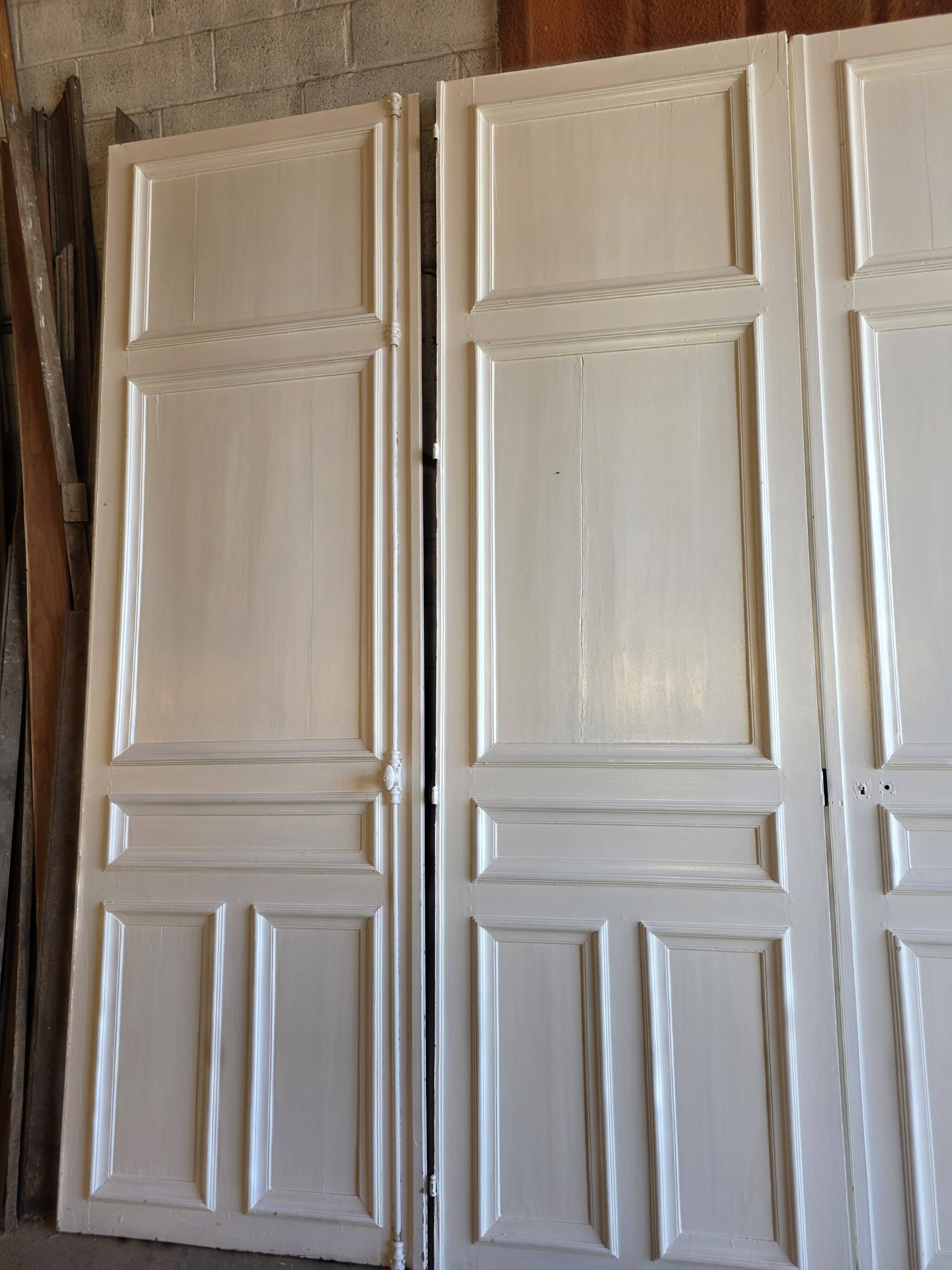 4 partition doors, 19th century.