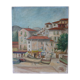 Oil on canvas representing Menton 1952