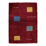 Tapis Gabbeh persan vintage en laine fait main – 143 x 202 cm - 1C1037