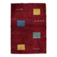 Tapis Gabbeh persan vintage en laine fait main – 143 x 202 cm - 1C1037