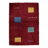 Tapis Gabbeh persan vintage en laine fait main – 143 x 202 cm - 1C1037