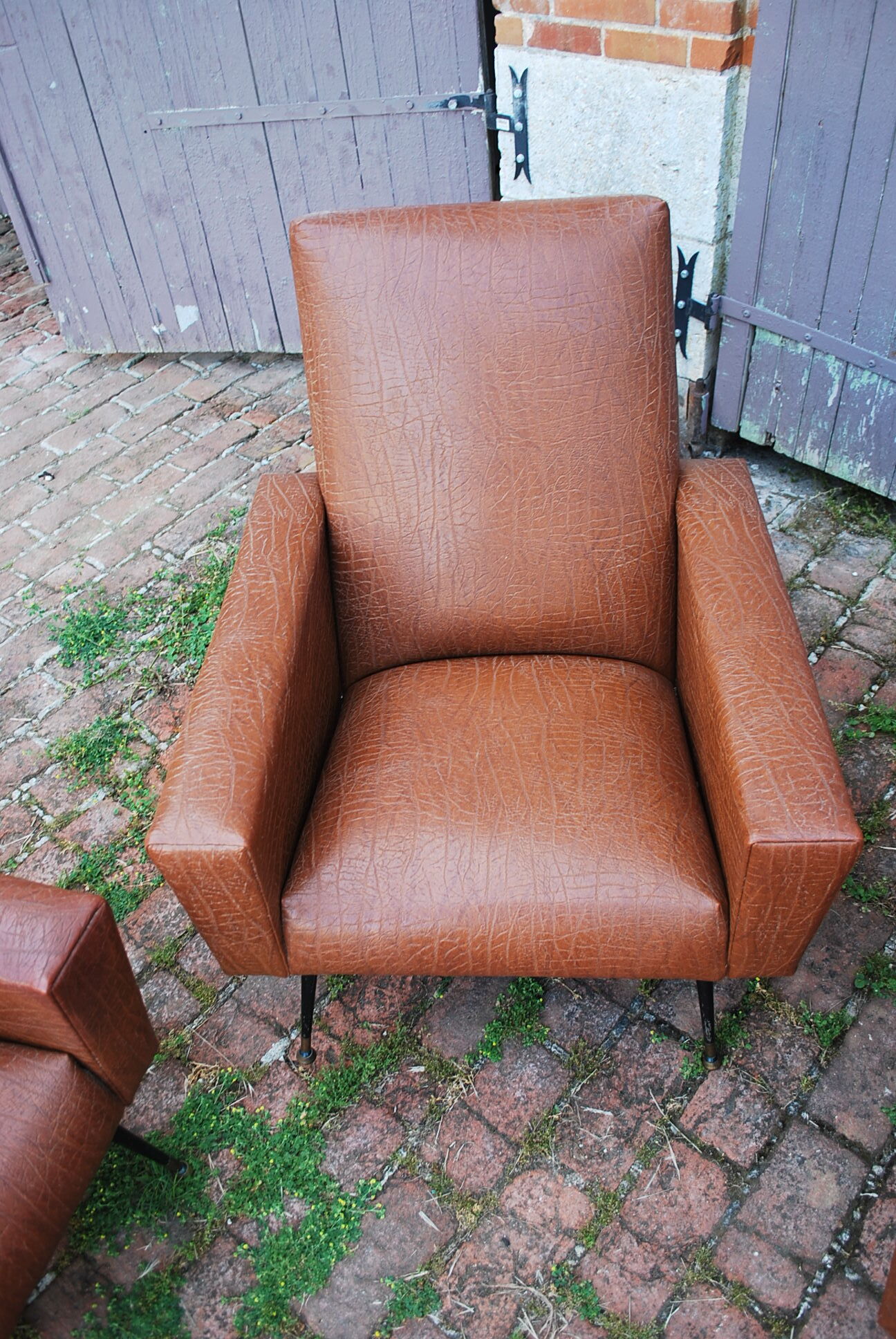 Sofa and two vintage armchairs