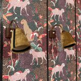 Pair of modular wall lights, Scandinavian design, 1950s.