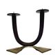 Art Deco style 2-armed candleholder, Germany, 1950s