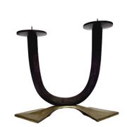 Art Deco style 2-armed candleholder, Germany, 1950s