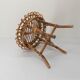 Ottoman stool in bamboo and rattan 1960