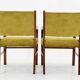 1940s Pair of Restored Beech Art Deco Armchairs ,Czechoslovakia
